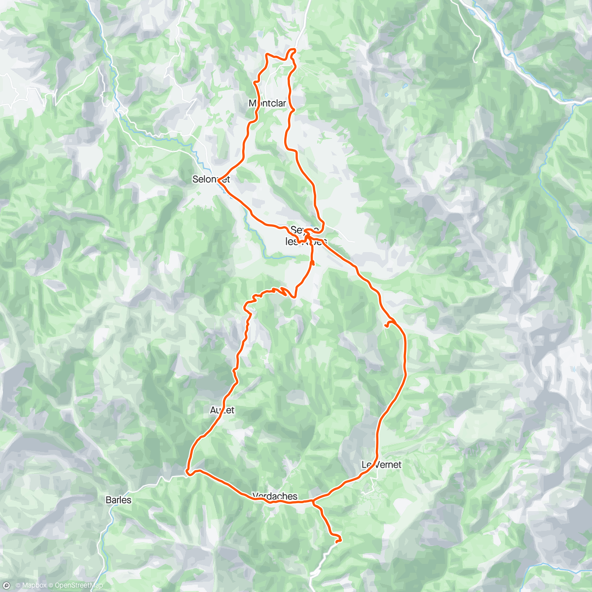 Map of the activity, Klimmetjes rondom camping