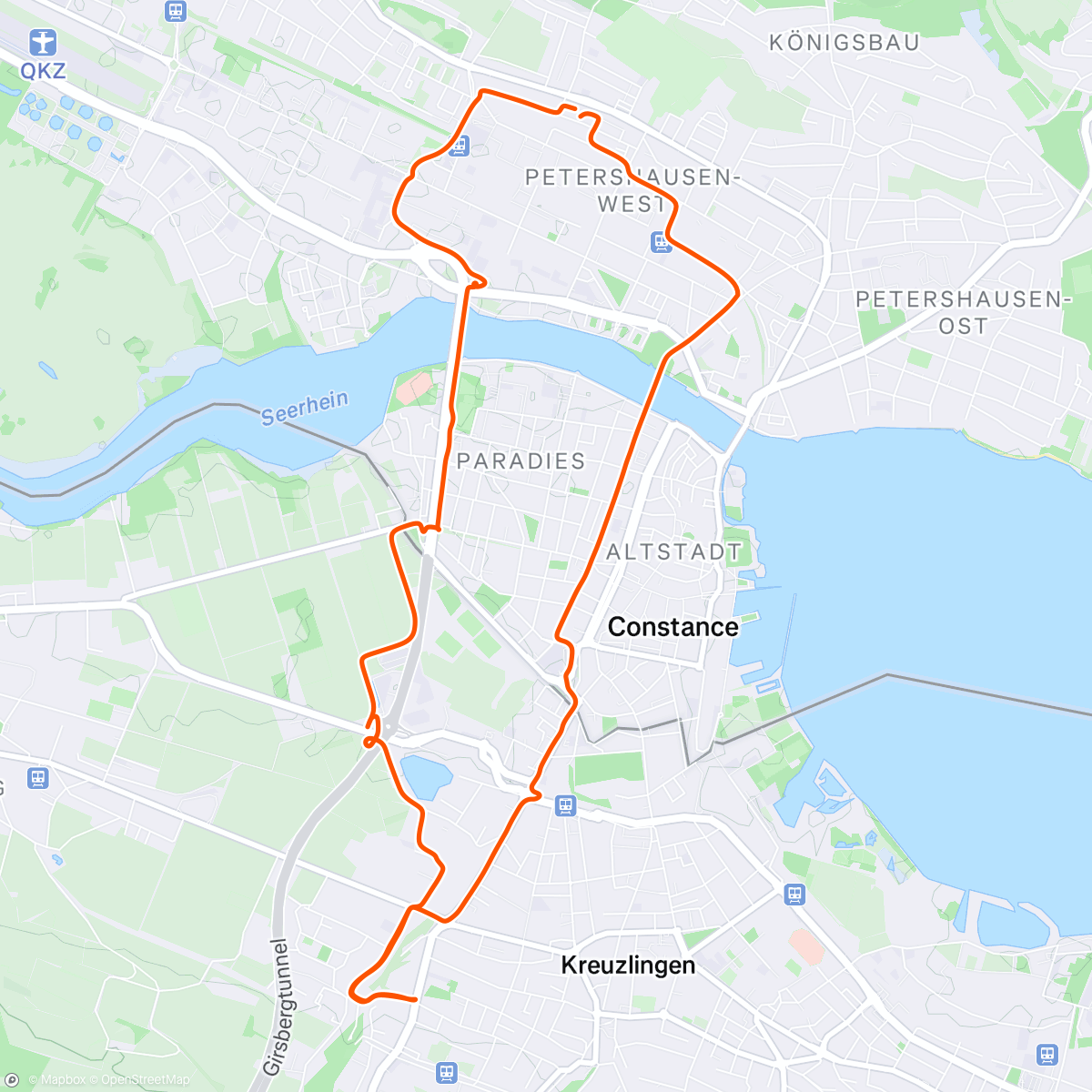Map of the activity, Bike'n'Hike