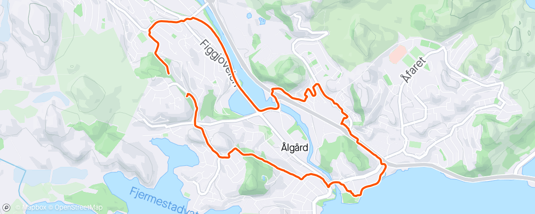 Map of the activity, Ålgård