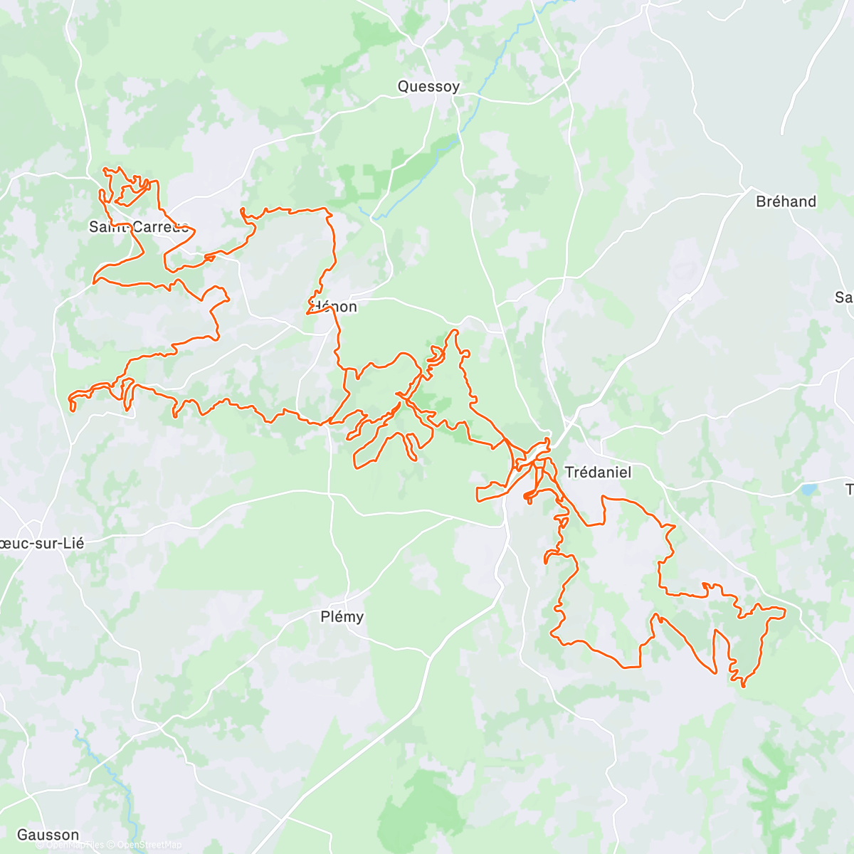Map of the activity, ULTRA MENESTRAIL 🏁🔦⛰️