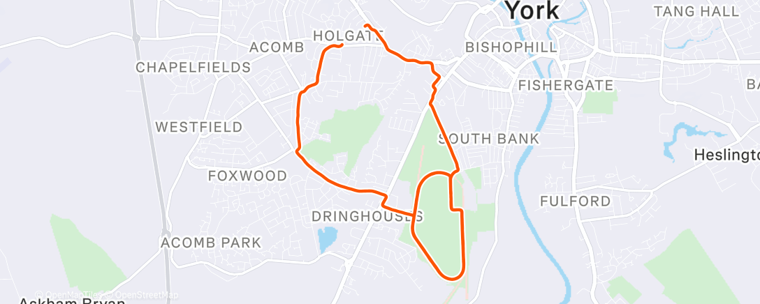 Карта физической активности (Lunch Run)