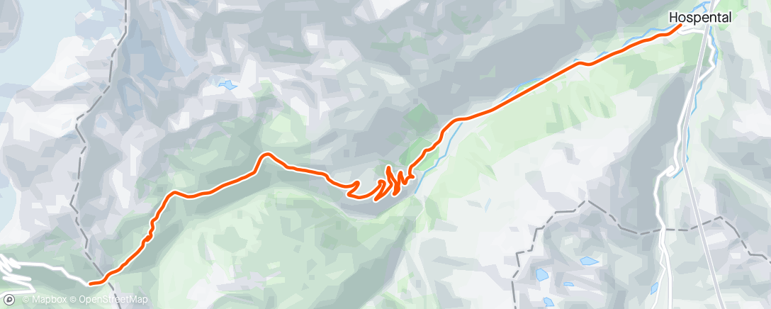 Map of the activity, Evening Ride