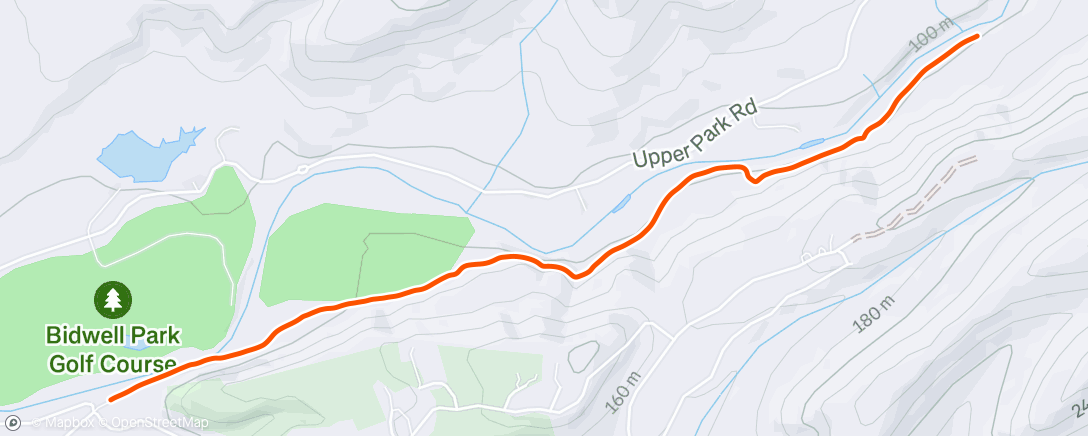 Map of the activity, Afternoon Walk