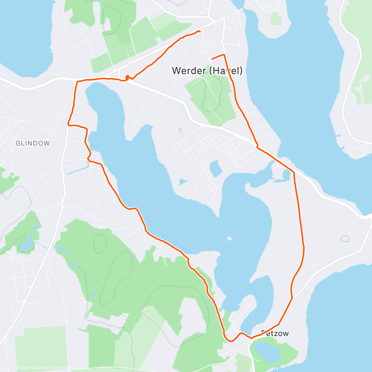 Карта физической активности (Spaziergang am Morgen 😎☀️)