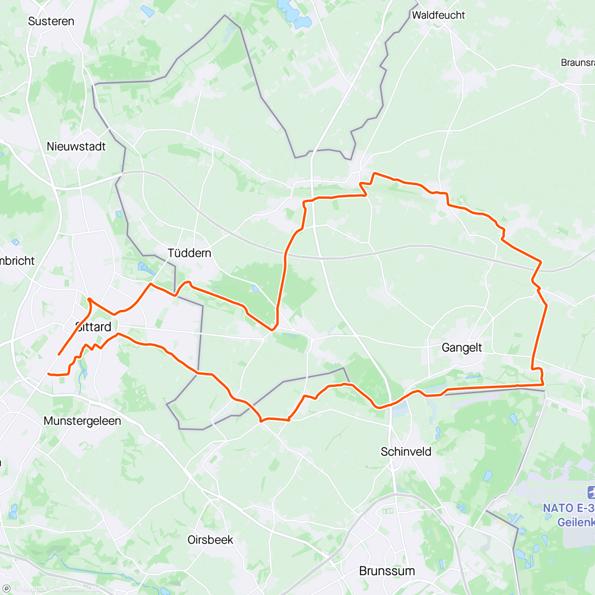 Map of the activity, The one with the spontaneous sunny afternoon ride