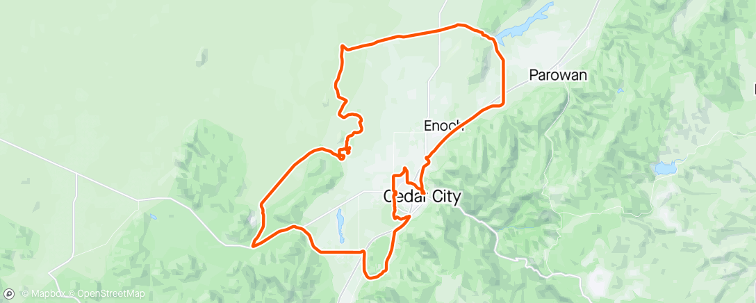 Map of the activity, BWR Utah - good day out