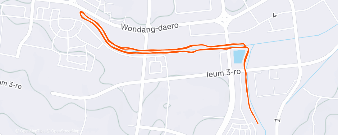 Map of the activity, 10km 계양천 MoreV4