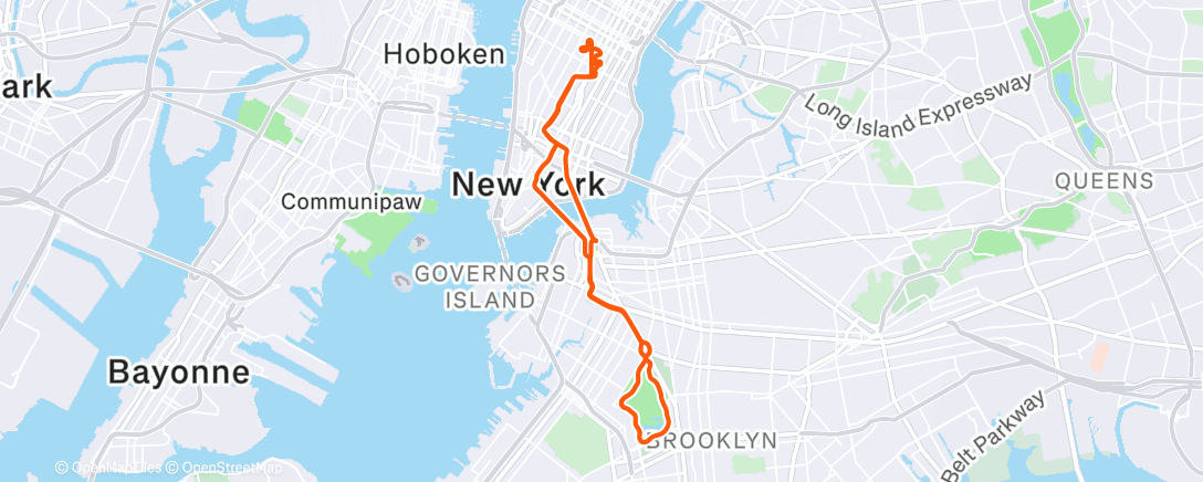 Карта физической активности (Zwift - Race: HISP WINTER TOUR 2025 STAGE 3 (C) on Green to Screen in New York)