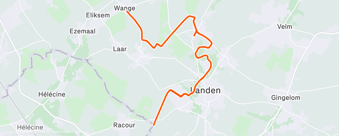 Map of the activity, Morning Ride