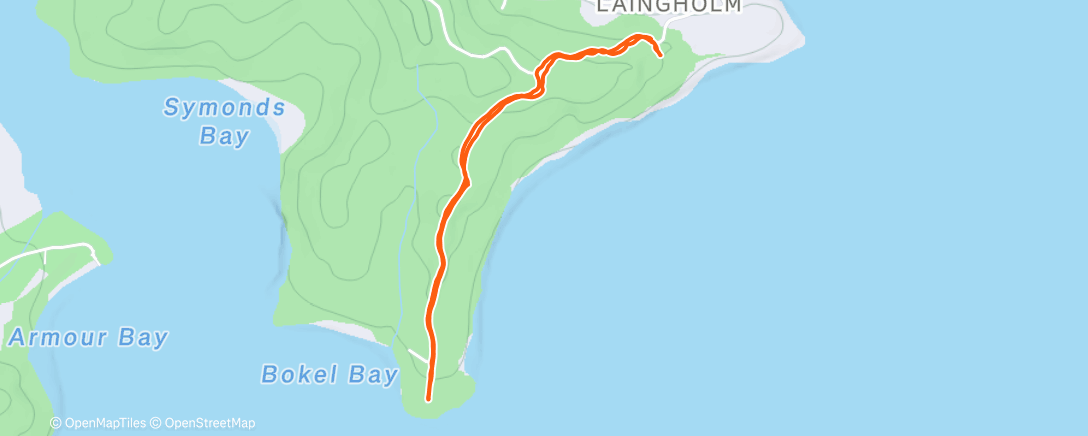 Map of the activity, Night Run