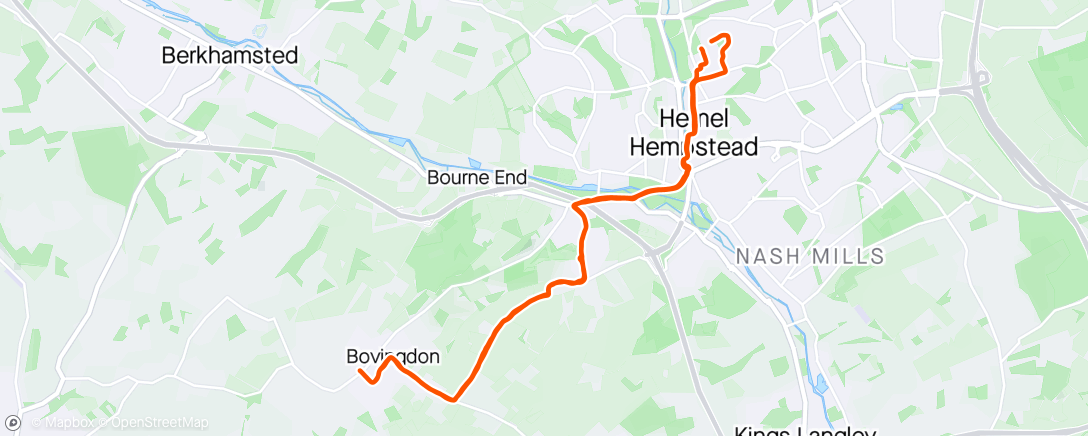 Map of the activity, First short ride of the year