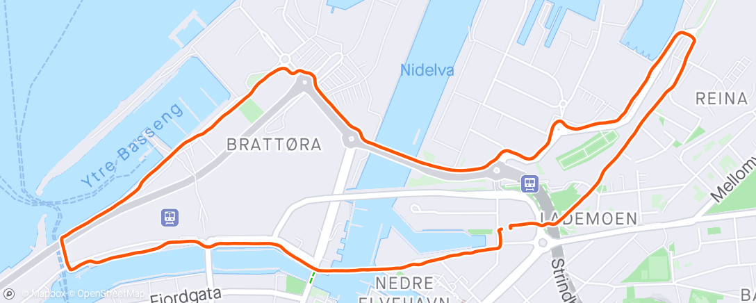アクティビティ「Trippeløkt med Trondheim Triatlonklubb」の地図