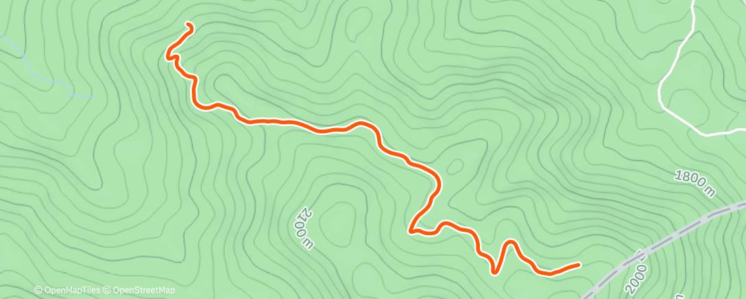 Map of the activity, Caminhada matinal