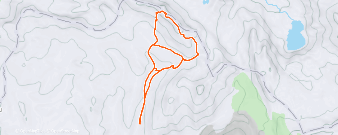 Map of the activity, Esquí de montaña matutino