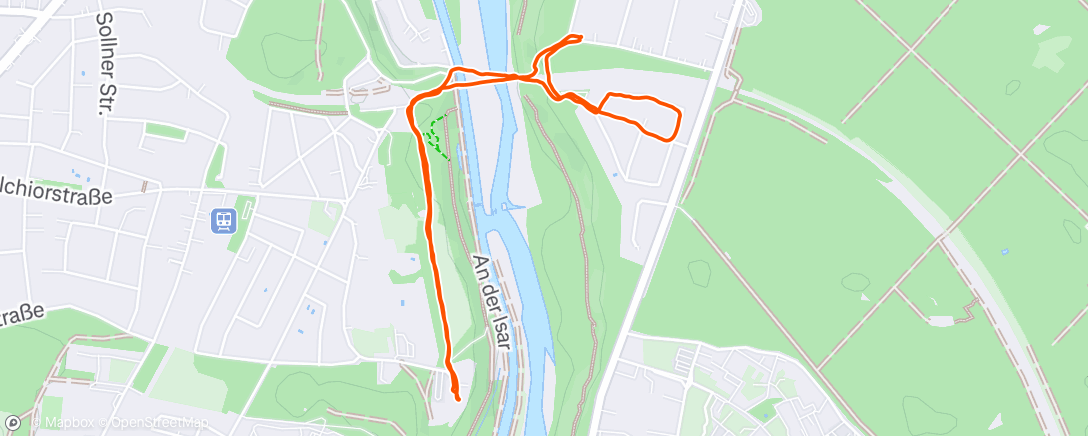 Map of the activity, Afternoon Walk