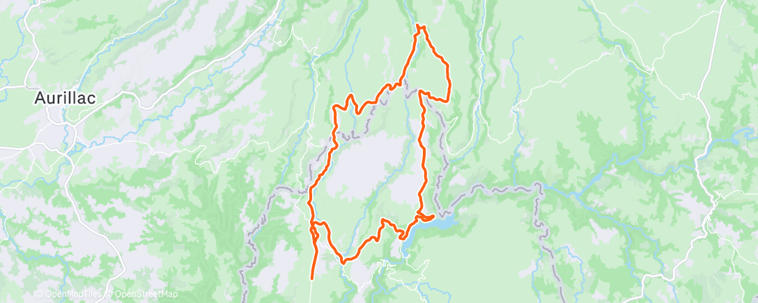 Map of the activity, Vélo dans l'après-midi