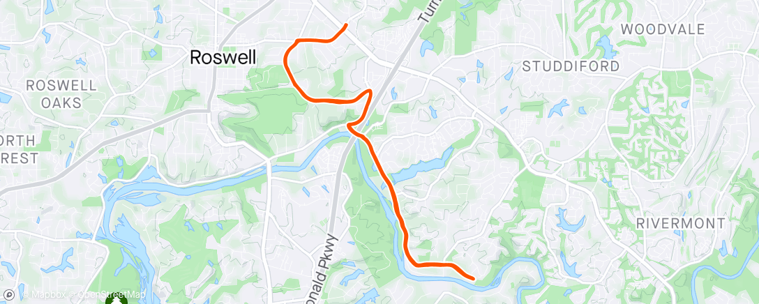 Map of the activity, Just testing the waters...and no, not quite ready 😖
About 80% was power from good right leg vs. 20% left with too much pain...especially up hills.  Will try again soon 💪😉