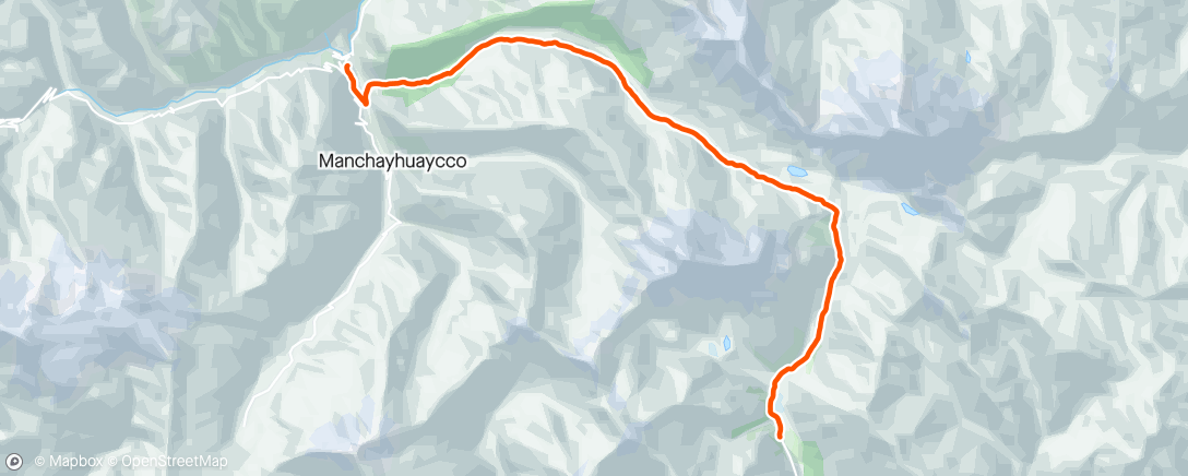 Map of the activity, Salkantay Trek J2 (Soray - Colcapampa)