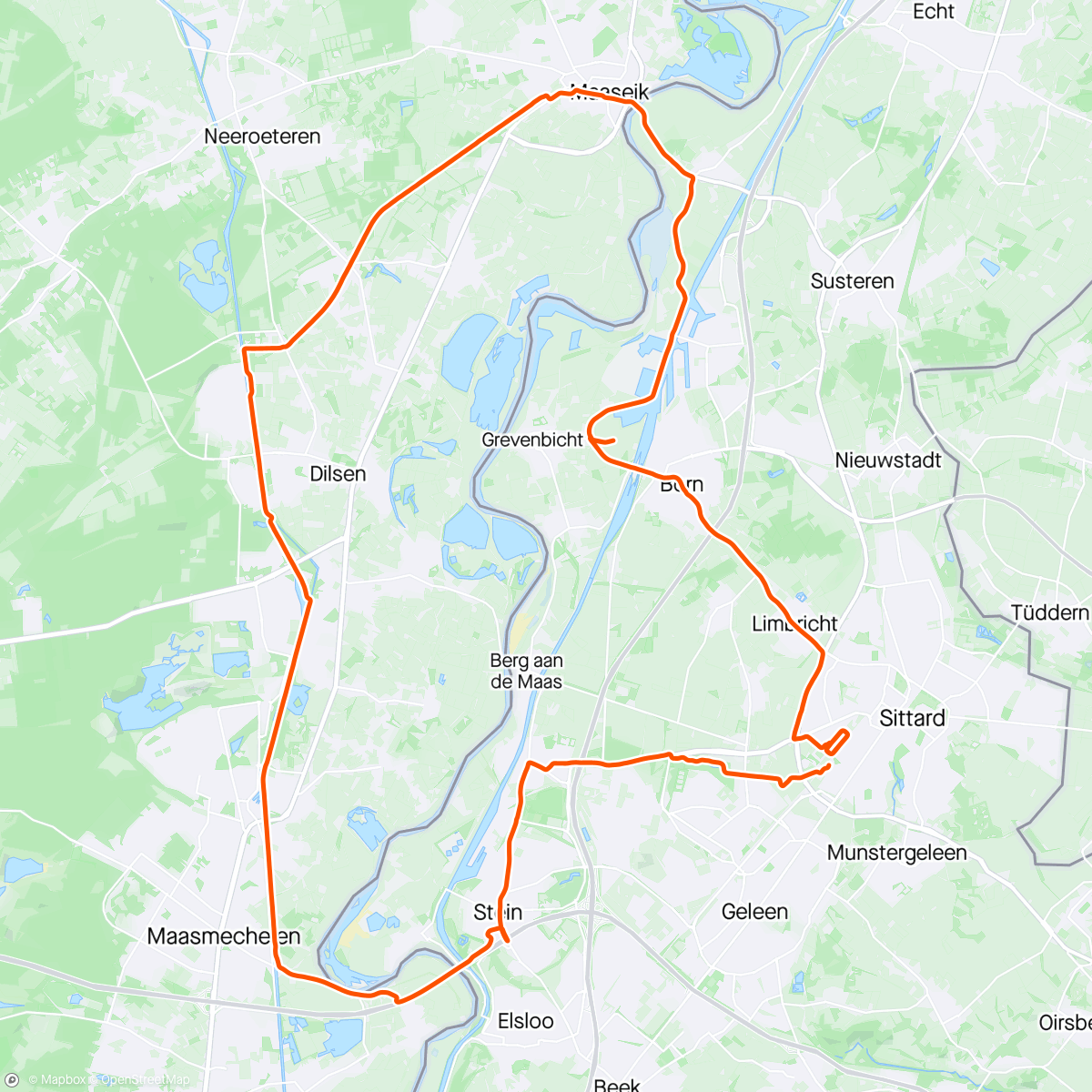 Map of the activity, Pre gym canal TT cruise