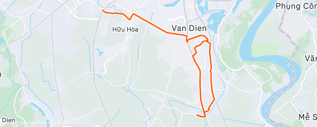 Карта физической активности (Lunch Ride)