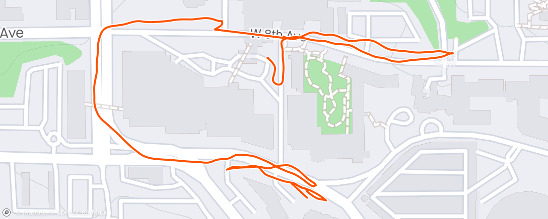 Mapa de la actividad (Walk on evening break)