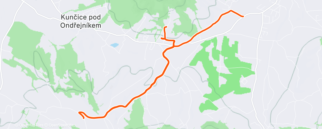 Map of the activity, Morning Ride