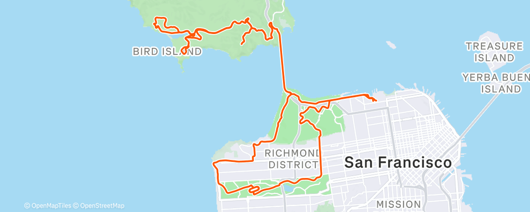 Map of the activity, Morning Ride