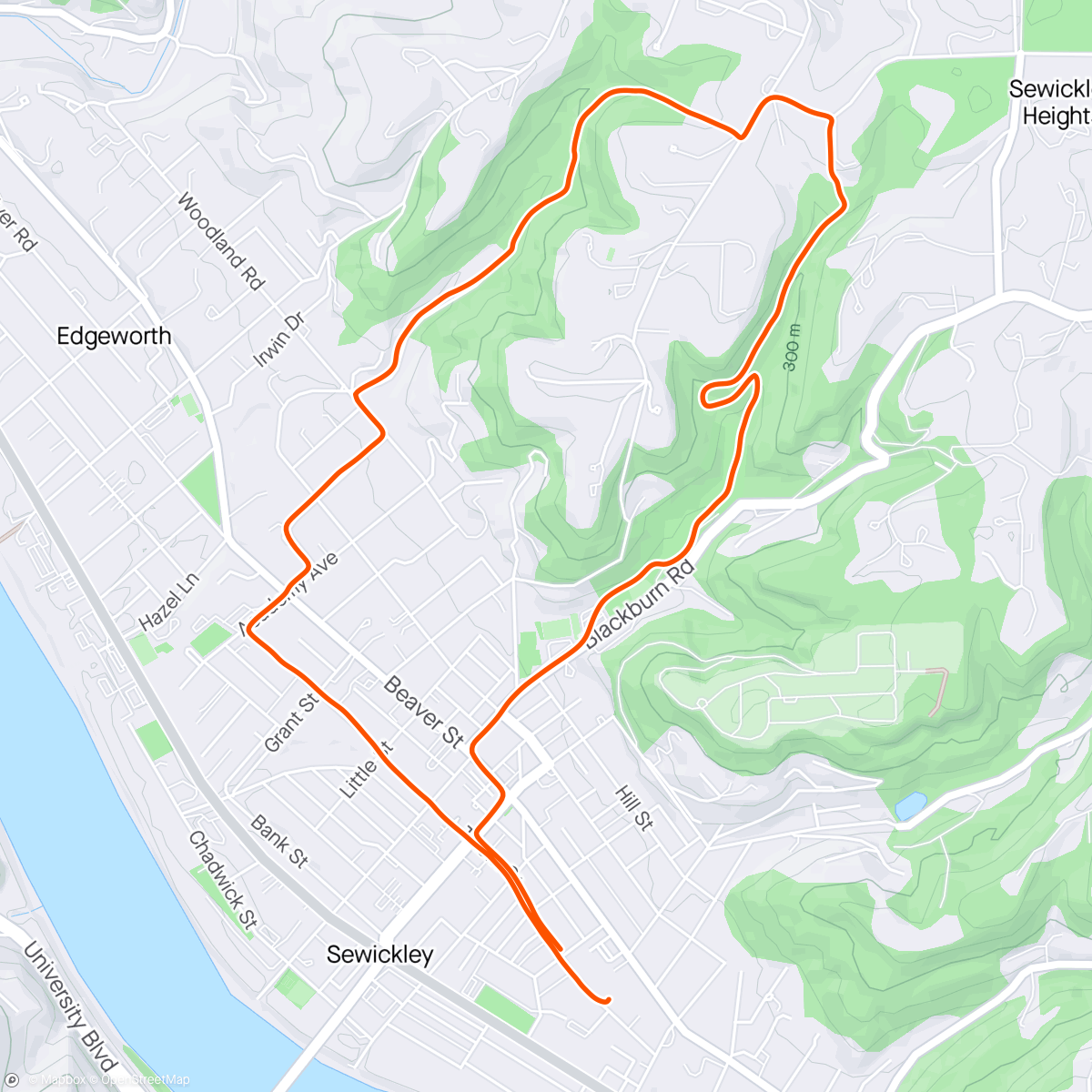 Map of the activity, Perfect Morning Run