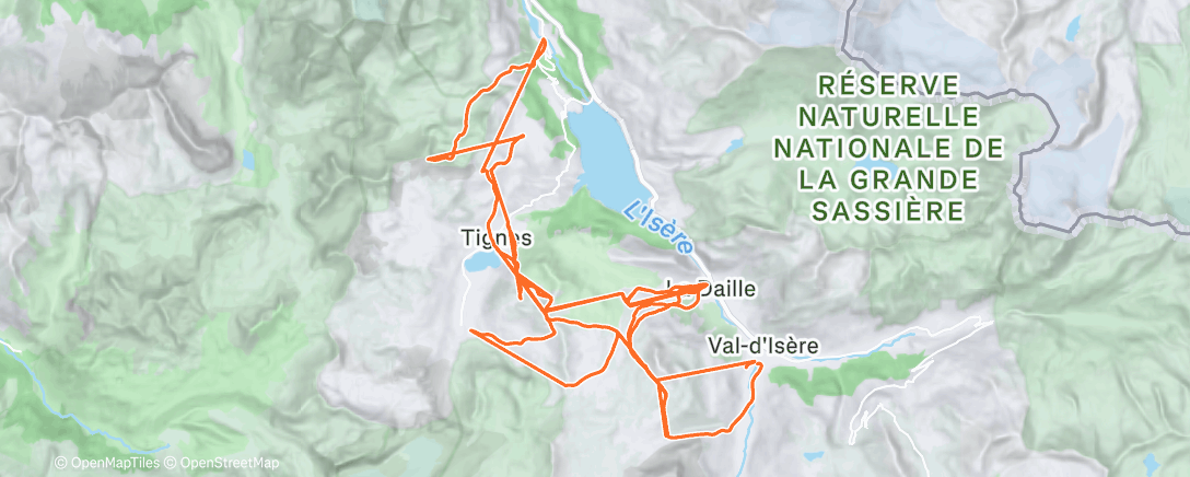 Map of the activity, Morning Alpine Ski