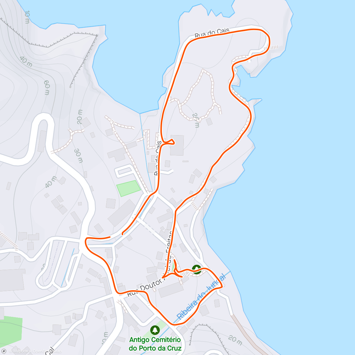 Map of the activity, Balade à Porto da Cruz