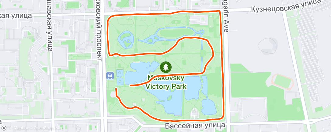 Map of the activity, Morning Run