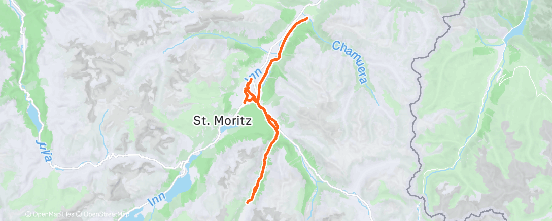 Map of the activity, Morning Nordic Ski