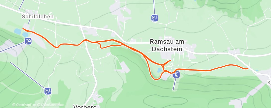 Map of the activity, Ski Nordisch zur Mittagszeit