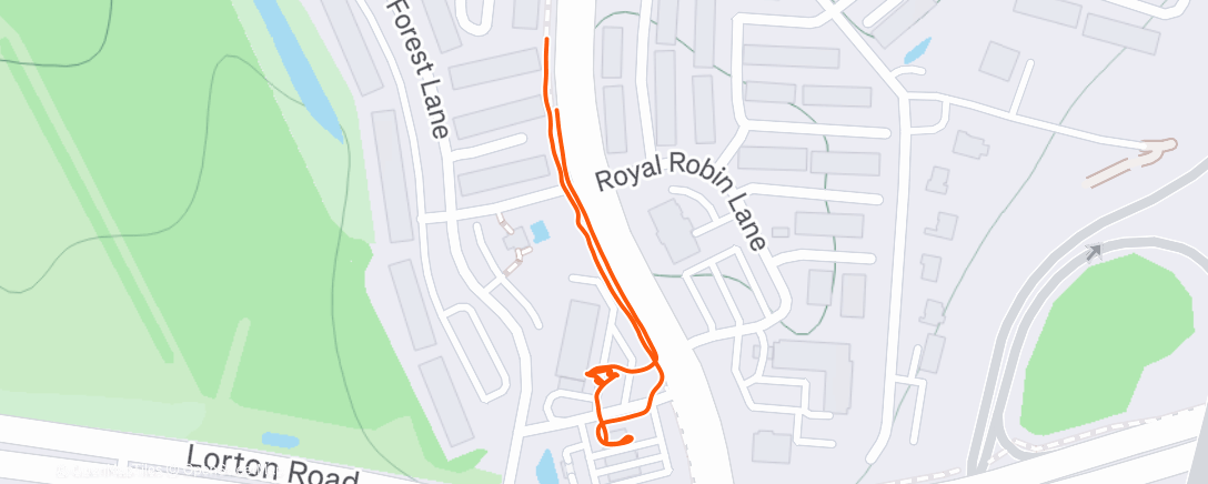 Map of the activity, Lunch Walk