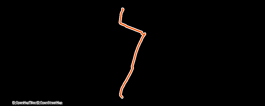 Map of the activity, Caminata de mañana