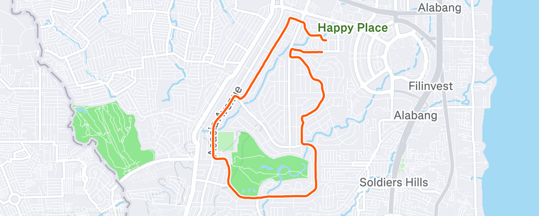 Map of the activity, AAV Evening 50