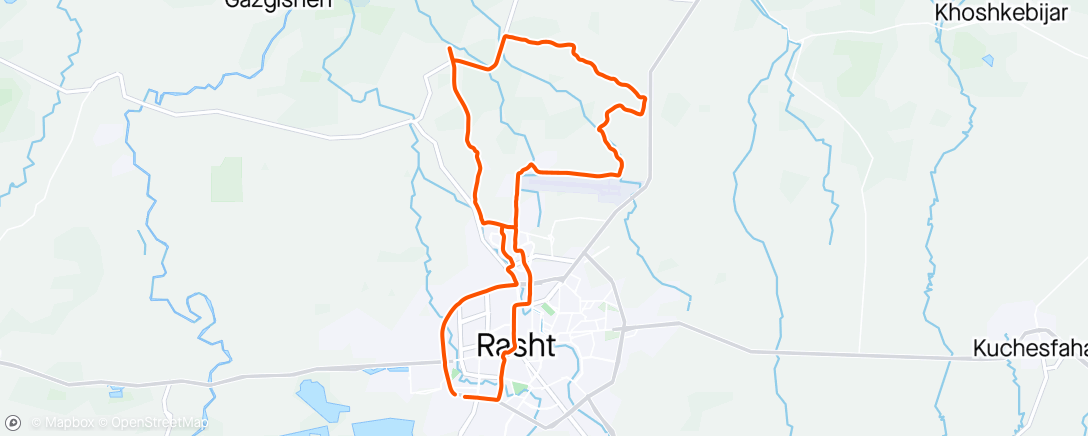 Map of the activity, Morning Ride