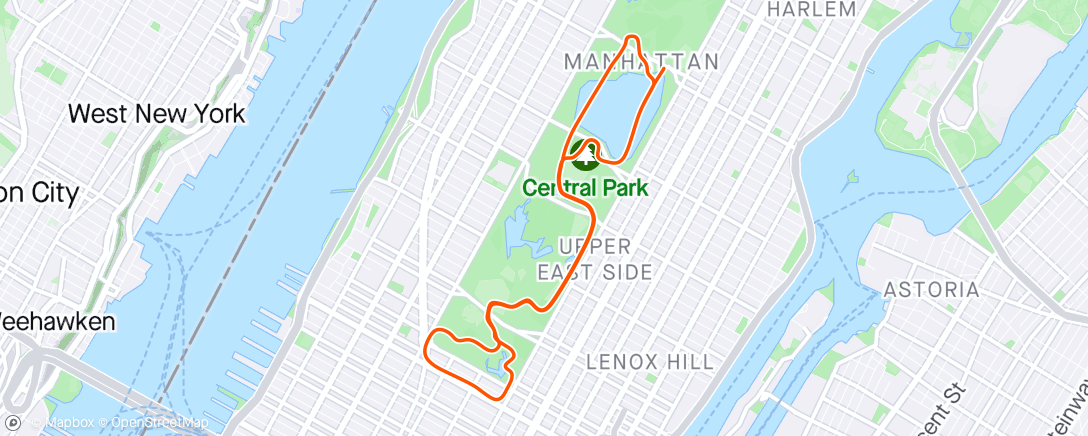 アクティビティ「Zwift - Indoor Cycling in New York」の地図