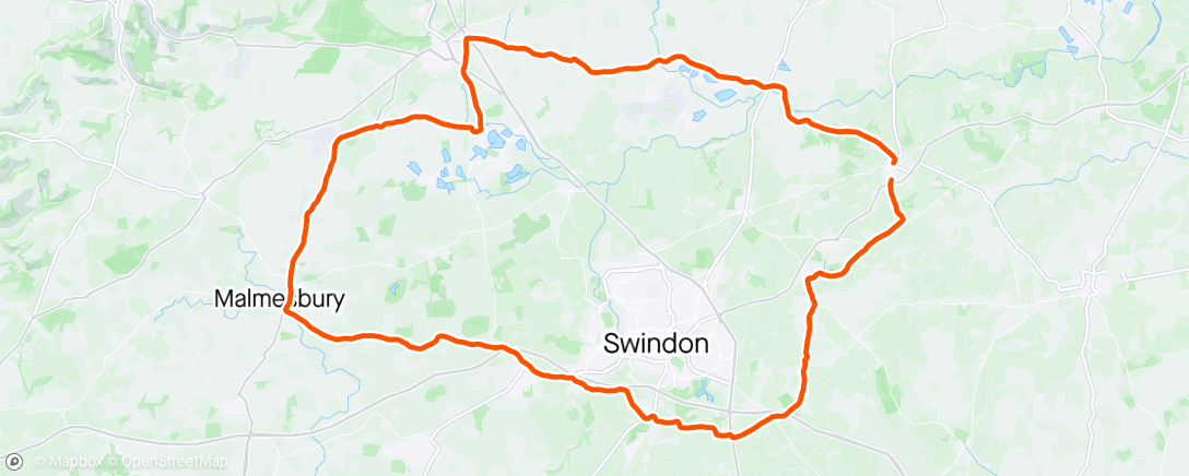 Map of the activity, ☀️ Faringdon, England Morning Ride