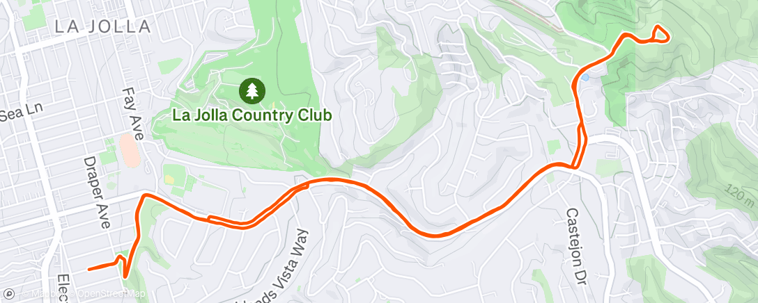 Map of the activity, Mount Soledad!