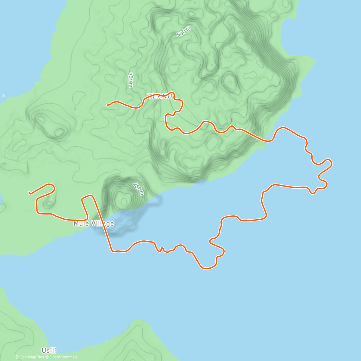 Карта физической активности (Zwift - Watopia's Waistband in Watopia)