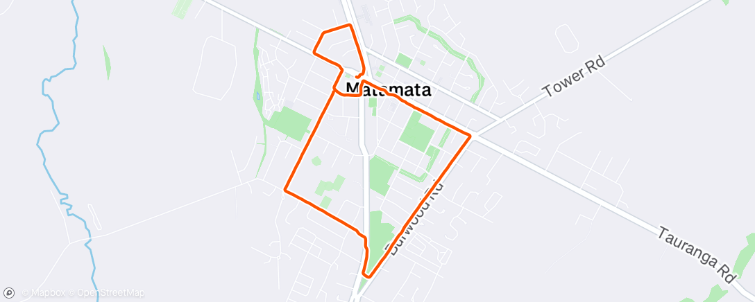 Map of the activity, Morning Run