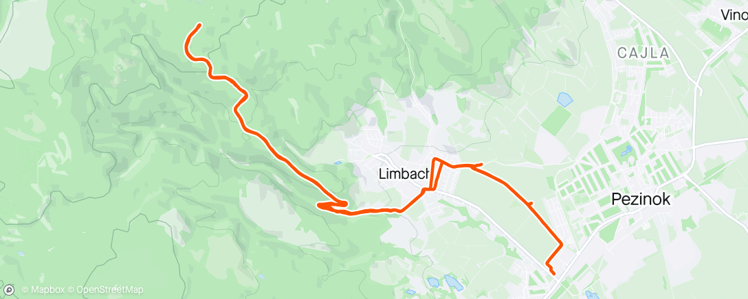 Карта физической активности (Sessione di mountain biking all’ora di pranzo)