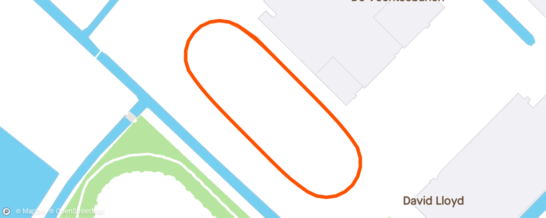 Map of the activity, Speed skating on ice track de Vechtsebanen in Utrecht