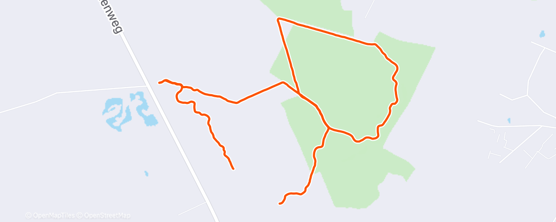 Map of the activity, Namiddagwandeling