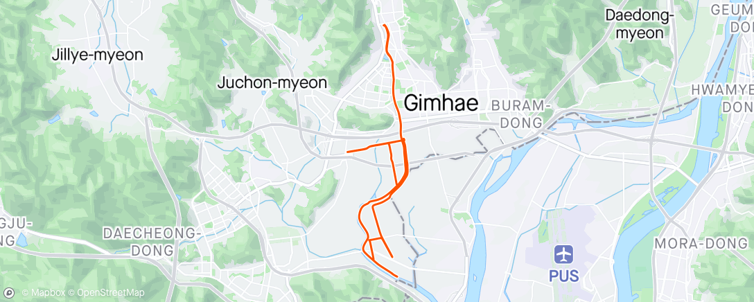 Map of the activity, 비오기전 해반천 탐험