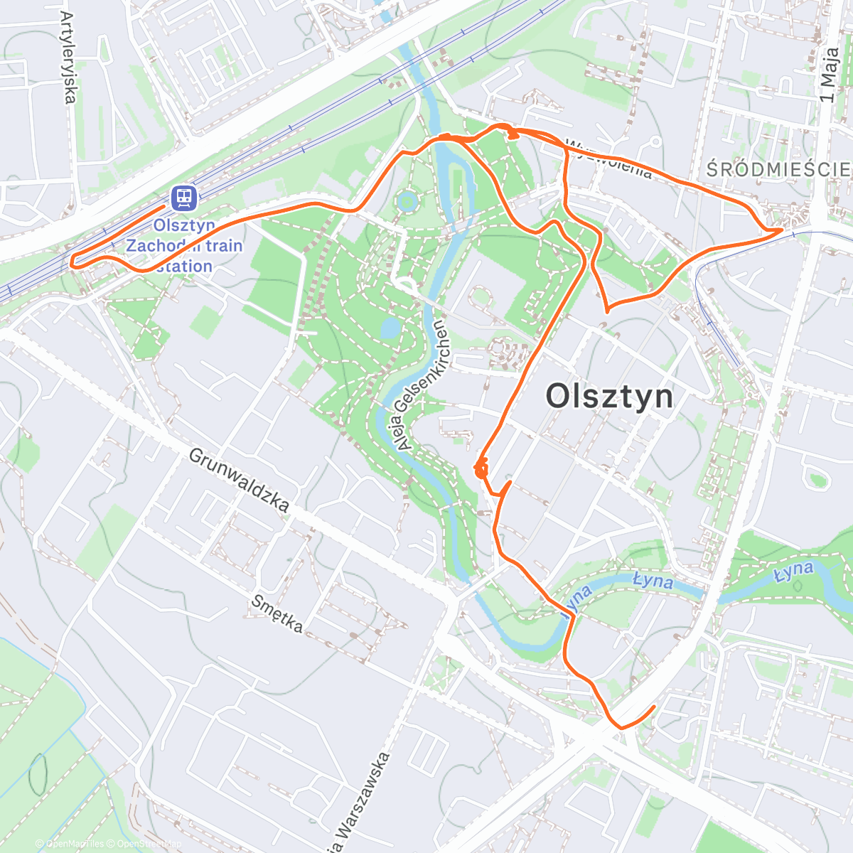 Карта физической активности (Ostatnie pokłony dla Zabki Pruskiej Walk)