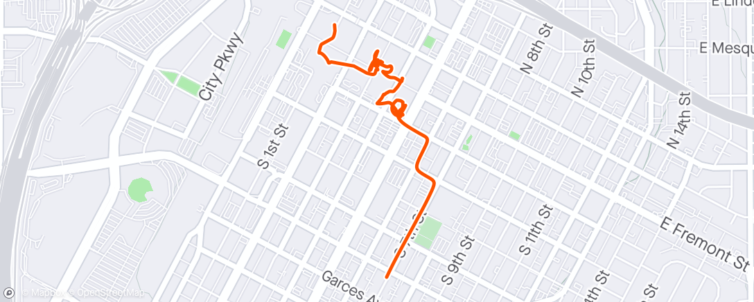 Карта физической активности (Fremont Street las vegas)
