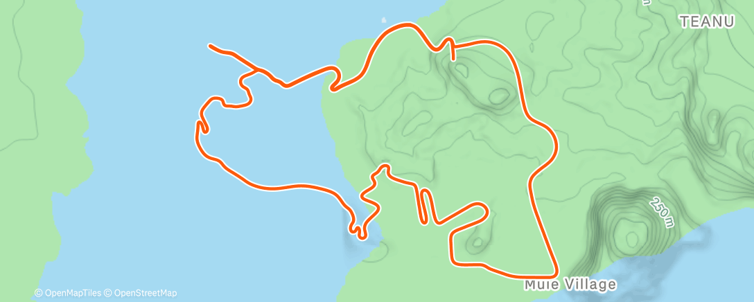 Map of the activity, Zwift - Beach Island Loop in Watopia