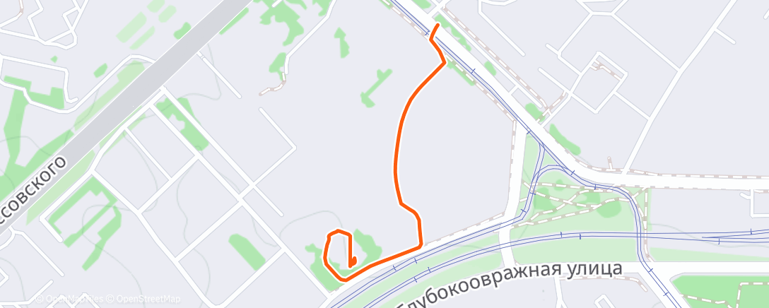 Map of the activity, Morning Walk